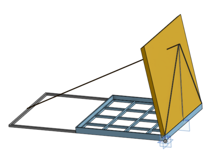 CAD drawing for the Peekaboo Tent installation